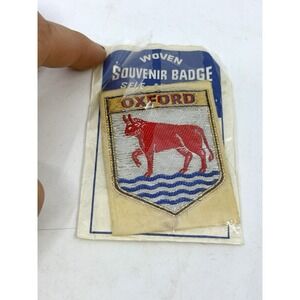 Vintage OXFORD Red Bull Woven Badge Patch Collectible Official In Packaging
